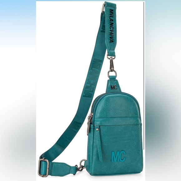 Teal sling bag - Picture 4 of 9